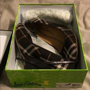 Sam Edelman brown plaid wedge
